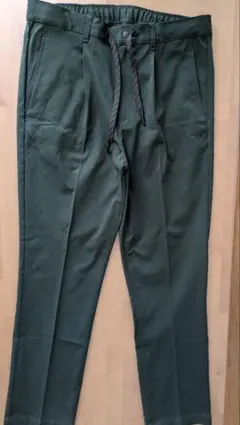 coen 極楽FITテックテーパードパンツ ダークグリーン Lサイズ