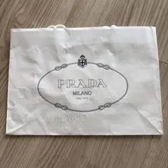 【送料無料】PRADA ショップ袋 ホワイト 中