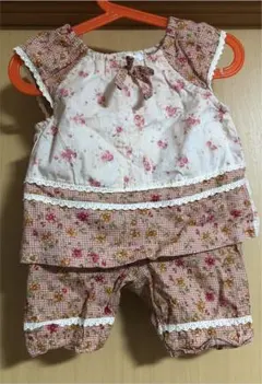 子供服　半袖チュニック上下別　パンツスーツ　女の子　90cm