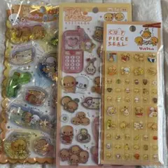 なっとうちゃん　ウォーターシール　タイルシール　平成はっぴーフォン