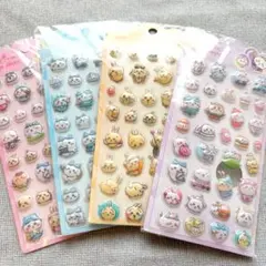 ちいかわ 3Dシール ぷくぷく 4枚セット