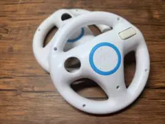 Wiiリモコン ハンドル 2個セット Wiiコントローラー　任天堂【白】