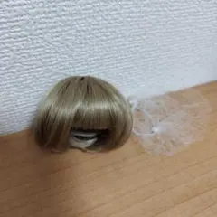 ドールウィッグ　ナチュラルブロンド　5.5インチ　耐熱　パラボックス　ボブ