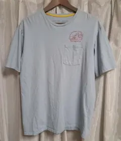 古着 Mサイズ patagonia ポケットTシャツ メンズ ブルー