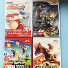 Wii 実況パワフルプロ野球NEXT モンハン3マリオブラザーズ GIジョッキー