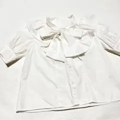【INGNI】 ホワイトリボン付き半袖ブラウス