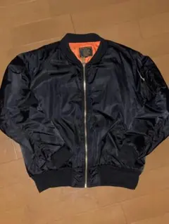⭐️レア貴重⭐️90s vintage MA-1ジャケット オレンジ裏地ブラックG1