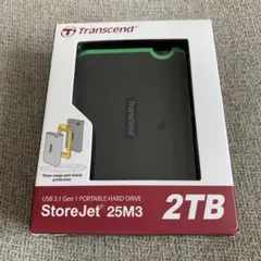 Transcend ポータブルHDD 2TB TS2TSJ25M3S