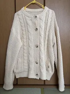 Spoon store ケーブルニットカーディガン　カーディガン