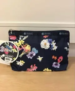 LeSportsac Chesty コラボレーション ポーチ 鳥 花☆新品タグ付のサムネイル