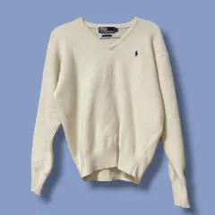 Ralph Lauren アイボリー 長袖ニット L - メルカリ