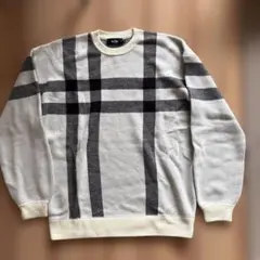 AZUL by MOUSSYメンズBIG CHECKニット　Mサイズ