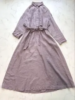 アーバンリサーチドアーズ リネンウエストギャザーワンピース M 定価12100円
