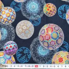 USAコットン はぎれ 鞠柄 50×50cm