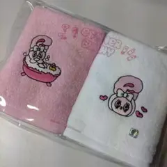 【新品未開封】エスターバニー　フェイスタオル　2枚入り　白ピンク