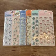 【6点セット】サンリオ　ぷくっとシール　ダイソー