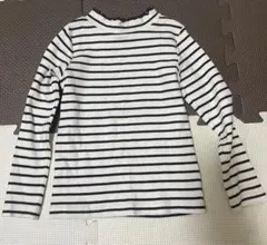 キッズ 長袖カットソー ボーダー 110cm