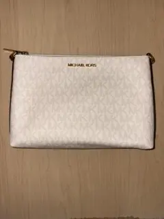 MICHAEL KORS ポーチ モノグラム ホワイトのサムネイル