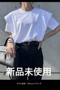 新品未使用タグ付き　ISOOK ホワイト Tシャツ Fサイズのサムネイル