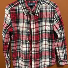 ラルフローレン チェックシャツ　7T 120〜130
