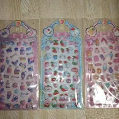 ぷくぷく立体シール3シートセット