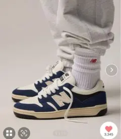 新品未使用✨New Balance 480P ネイビー/ホワイト スニーカー