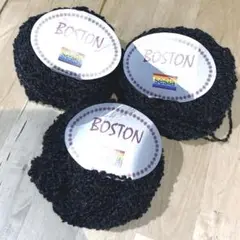 イタリア製　sesia BOSTON ダークグレーメランジ　ブークレ50g 3玉
