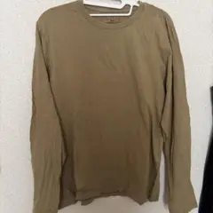 ベージュ色 長袖カットソー Lサイズ