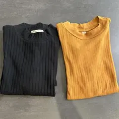 UNIQLO MAJESTIC LEGON Tシャツ2点セット　テラコッタ　黒