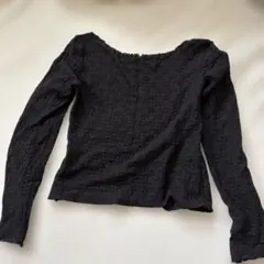 黒の長袖クロップドトップス バレエ H＆Mのサムネイル