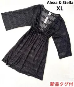 新品タグ付 Alexa & Stella チュニック カバーアップ 黒 XL