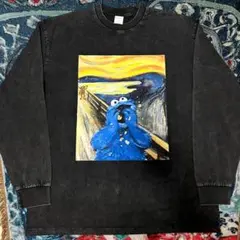 ムンク cookie Monster 長袖 ロンティー 新品 N43 アート