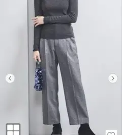 ユナイテッドアローズ　ラメツイード 2タック テーパード パンツ