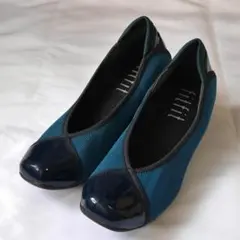 fitfit パンプス 24 cm ネイビー 4 cmヒール