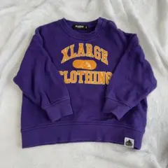 XLARGE 紫 スウェット トレーナー 90