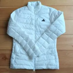 新品未使用 adidas レディースジャケット XS ホワイト ダウン 中綿入り