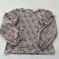 ZARA 花柄 フリル付きブラウス 140