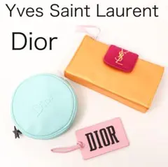 E6457-1ディオール　ポーチ　ミラー　イヴサンローラン　ポーチ３点セット