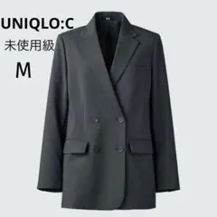 UNIQLO:C ユニクロ　感動ダブルジャケット　リラックスフィット　グレー　M