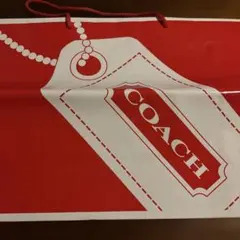 COACH ショップ袋 紙袋 レッド