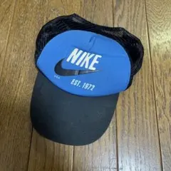 NIKE ナイキ 90s　メッシュキャップ　ブルー　ブラック　ヴィンテージ