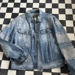 DOLCE&GABBANA ダメージ加工 デニムジャケット イタリア製 2025年最新】D&G ／ Dolce＆Gabbana Gジャン・デニムジャケット