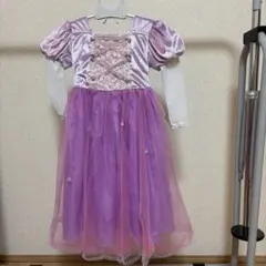 キッズ　女の子　ラプンツェル風ドレス　120センチ　　　長袖　コスプレ