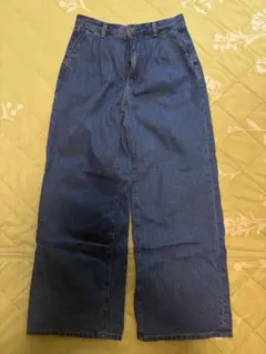GU デニムタックトラウザー