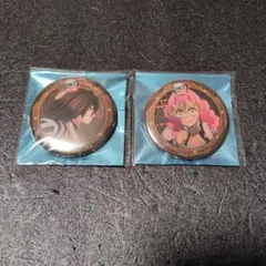 鬼滅の刃　伊黒小芭内　甘露寺蜜璃　缶バッジ