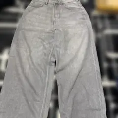 H &M スーパーバギーデニム　グレーデニム　30/30