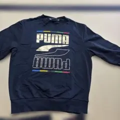 PUMA トレーナー ブラック ゴールドロゴ