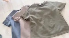 3点セット　スウェード半袖カットソー
