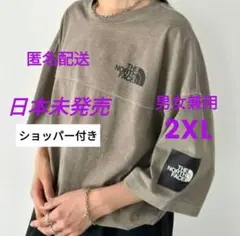 韓国限定 THE NORTH FACE ステッチ半袖 Tシャツ 2XL 男女兼用