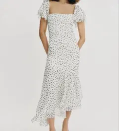 zara ドット柄ミディ 원피스